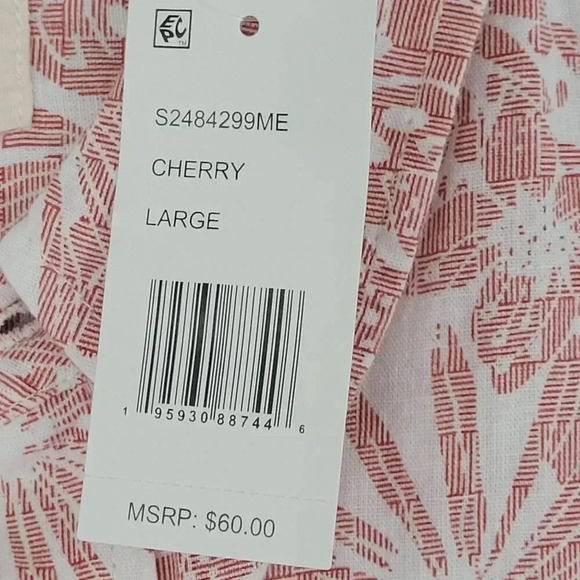 NWT Weatherproof Vintage Mens  Short Sleeve Button-Down Shirt Large  5PT - Picture 3 of 9